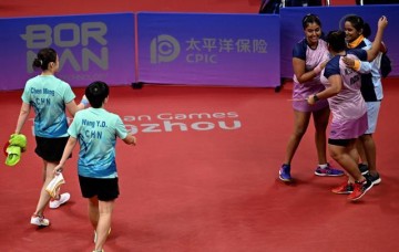 开云体育官网-两对世界冠军组合输给外敌 国乒无缘亚运女双四强